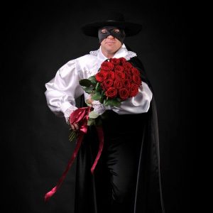 Personažinis gelių pristatymas Zorro